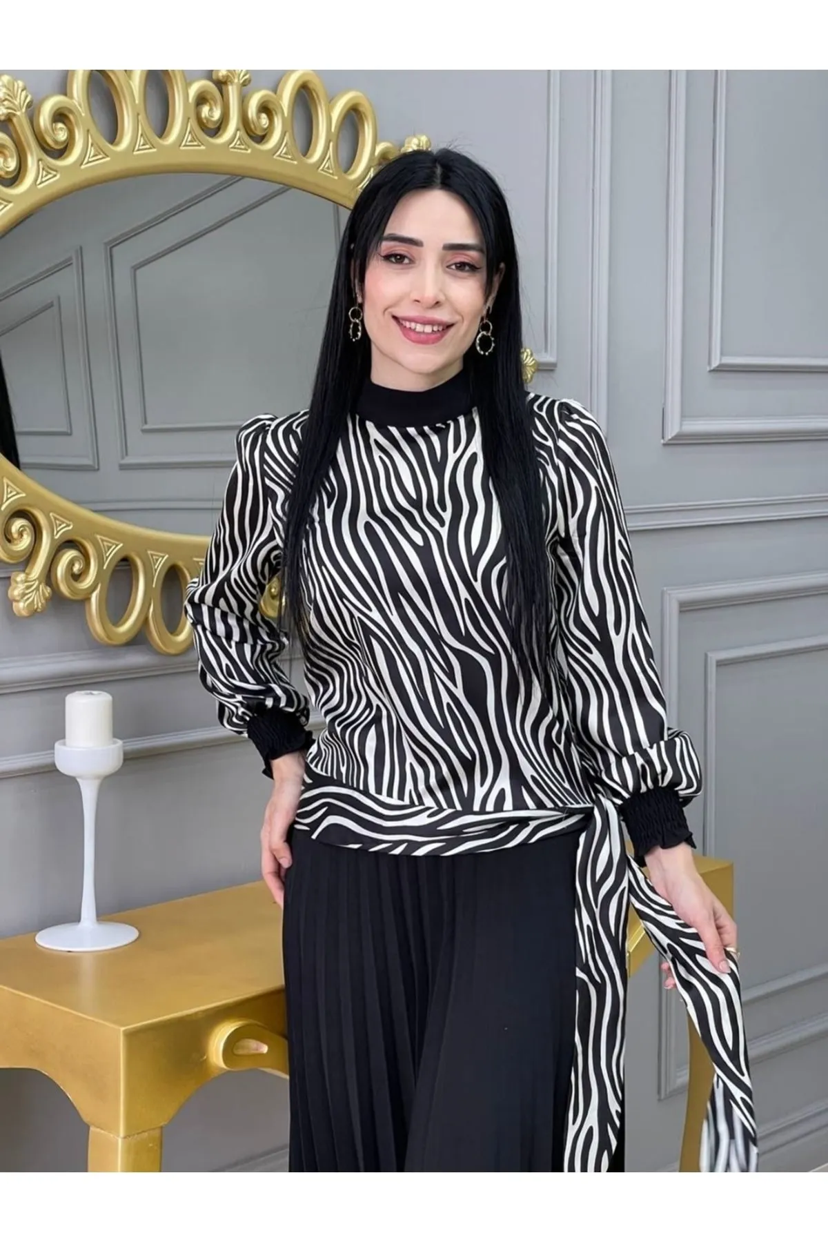 Zebra%20Desen%20Pilise%20Etekli%20Ikili%20Takım