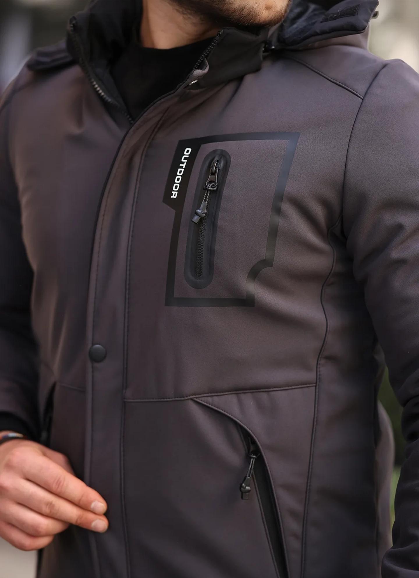 Outdoor%20Su,Soğuk,Rüzgar,Yağmur%20Geçirmez%20Elyaf%20İçi%20Kürklü%20Softshell%20Dağcı,Kampcı,Kayakcı%20Erkek%20Montu