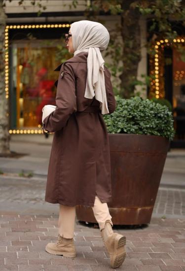 Kol Kemerli Oversize Trençkot