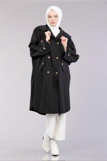 Reglan Kol Dik Yaka Trençkot