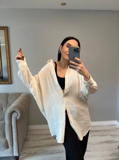 Müslin Kumaş Oversize Salaş Gömlek