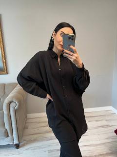 Müslin Kumaş Oversize Salaş Gömlek