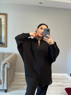 Müslin Kumaş Oversize Salaş Gömlek
