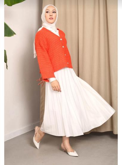 Etek Üstü Oversize Peluş Hırka