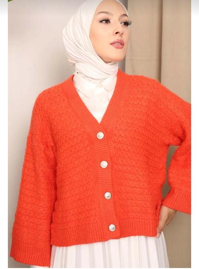 Etek Üstü Oversize Peluş Hırka
