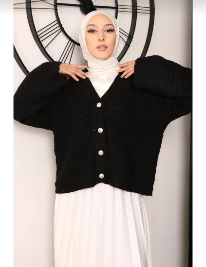 Etek Üstü Oversize Peluş Hırka