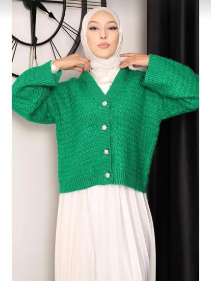 Etek Üstü Oversize Peluş Hırka