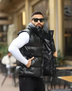 Çatlamaz Şişme Deri Yelek